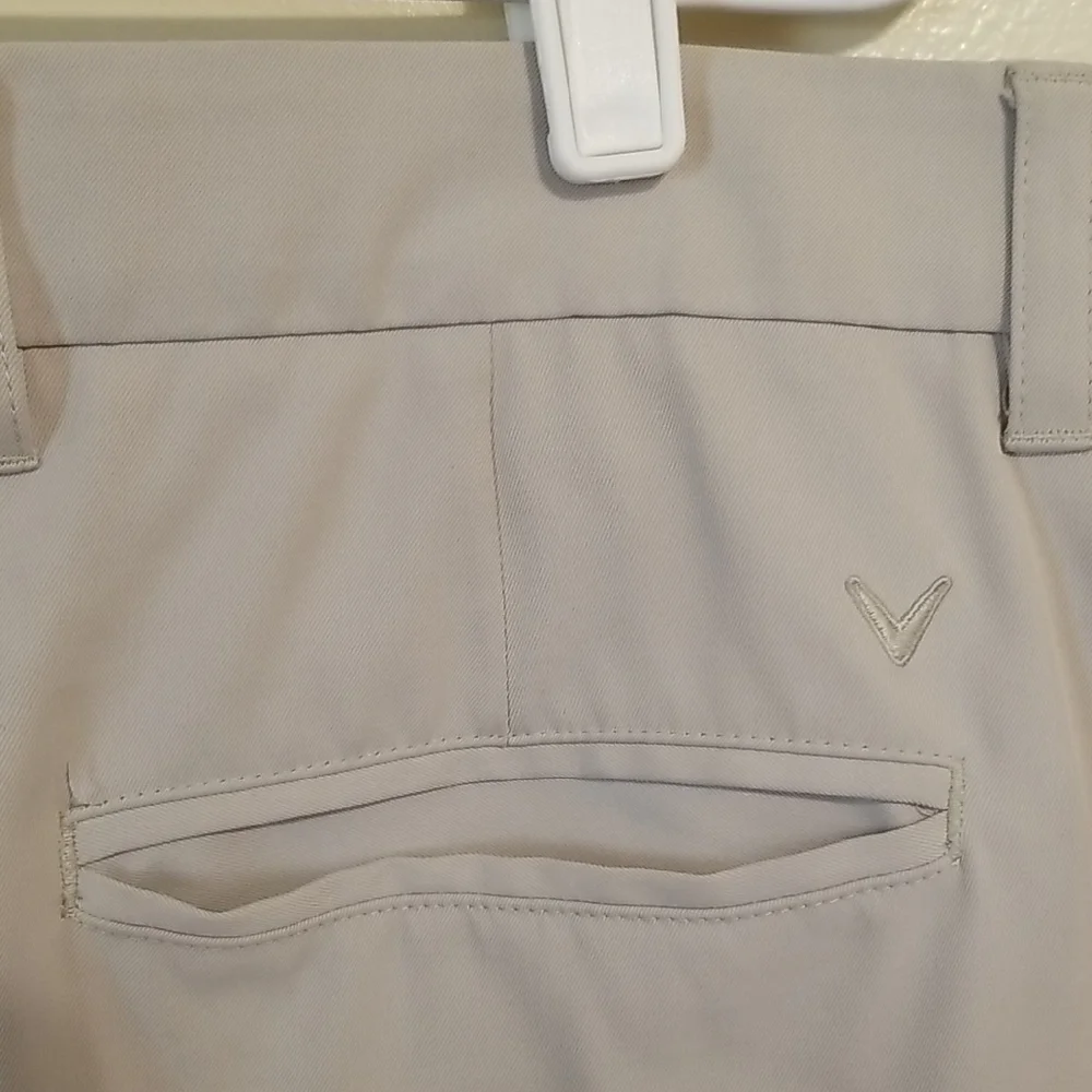 Callaway Men's Lightweight Tan Chino Golf Pants Athletic Wear Golfing Size 36x30
